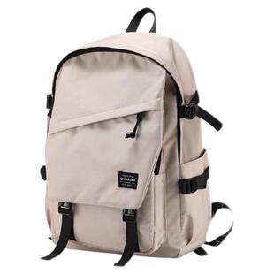 初中女生双肩书包高颜值小众大容量2026新款简约高中学生背包耐脏