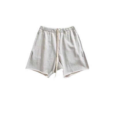 灰色纯棉短裤男跑步运动四分裤