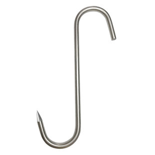 加粗不锈钢肉钩腊肉钩子S型挂肉勾子羊肉勾牛肉钩挂香肠烤鸭烧鸡