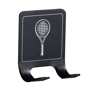 四个格子 网球拍专用挂钩 墙面无痕自粘免打孔球拍墙面收纳架子