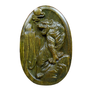 绿檀木头雕刻生肖吊坠木质鼠牛闭嘴虎兔龙蛇马羊狗猪绿色脖子挂件