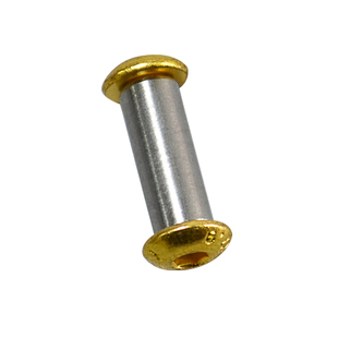 刀柄铆钉螺丝对锁平圆头黄铜不锈钢镀金杆胚孔5至6mm工厂直销