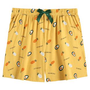 Italai/意大莱短裤女款夏季休闲居家裤水果印花薄款单裤裤子女士