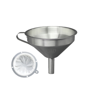 开水水垢过滤器过滤网450目家用厨房去除水碱滤水器304不锈钢漏斗