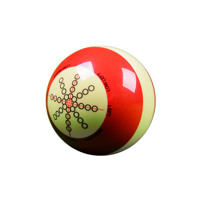 曼盾红白双面设计台球训练球