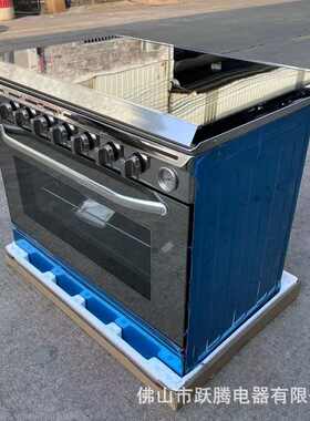 出口烤箱连体直立多功能带气烤箱5气6气95L gas&electric cooking