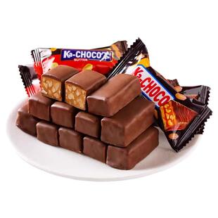 果仁花生花生夹心巧克力果仁能量棒充饥长条士力糖果零食喜糖年货