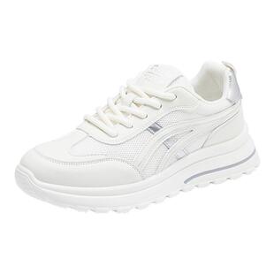 大东休闲运动鞋女2026新款春季网面透气鞋子百搭小白鞋女款阿甘鞋