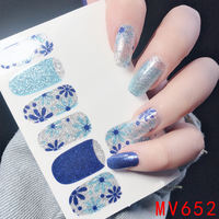 Waterproof nail stickers, female Korean fresh and clean stickers, Internet celebrity full stickers, finished nail stickers with low douyin thumbnail 2