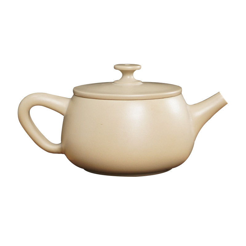 【滇匠企业店】茶壶泡茶家用云南建水紫陶大口径白汉瓦壶紫砂茶具