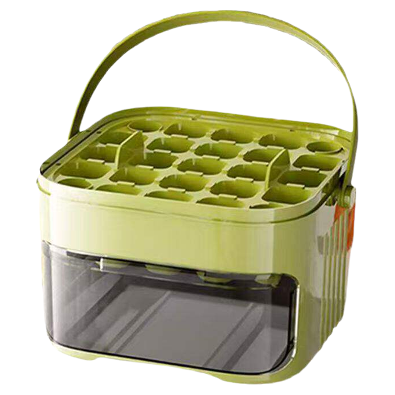 按压冰格冰块模具制冰盒冻冰球神器磨具大容量储冰家用食品级冰箱