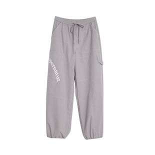 SLY MINORI MURATA联名系列中性松紧腰头辣妹工装裤030GAY01-1420