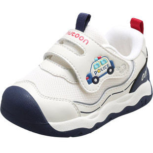 牧童宝宝学步鞋2026春季新款童鞋软底男童卡通婴儿鞋子女童网面鞋