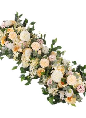 婚庆路引仿真绢花地排花成品