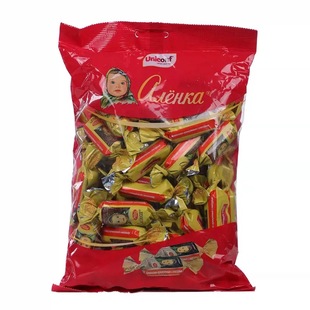 爱莲巧俄罗斯糖果大头娃娃花生芝麻酥糖半球巧克力炼乳夹心糖喜糖