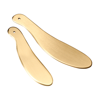 黄铜刮痧板李氏砭法纯铜刮痧刀面部肩颈全身通用虎符铜砭专用神器