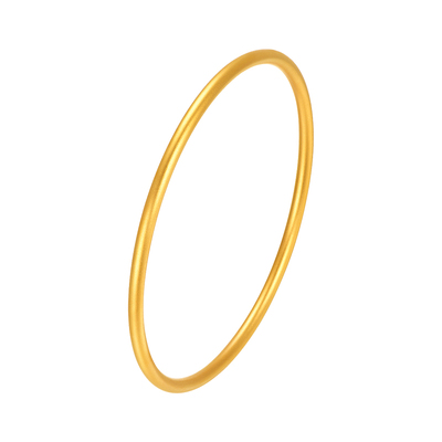 明牌珠宝古法黄金美满镯