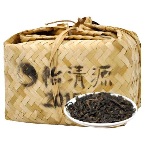 2012陈料篓装天尖黑茶湖南安化正宗怡清源旗舰店散装茶900g