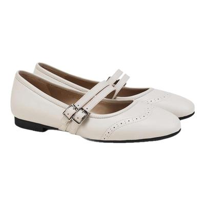 fed法式单鞋春季新款女鞋平底芭蕾鞋一字扣玛丽珍鞋S0225-ZFA286