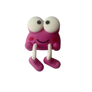 洞洞鞋配饰可爱立体青蛙大长腿装饰拖鞋洞洞鞋扣diy鞋花可拆卸