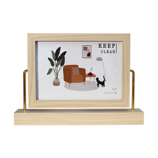 创意相框办公室桌面摆台6寸7寸照片镜子实用框架批量定制logo刻字