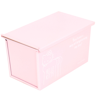 学厨KITTY 不粘滑盖吐司盒家用长方形带盖面包土司450g烘焙模具