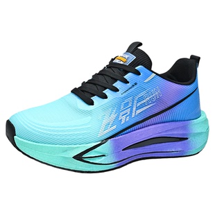 无碳板跑步鞋2026新款男鞋透气青少年学生大童紫色轻便减震运动鞋