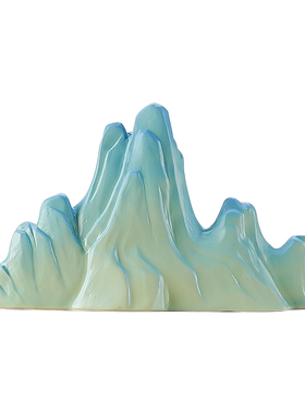 新中式客厅鱼缸造景微景观假山摆件会客厅桌面枯山水沙盘装饰品