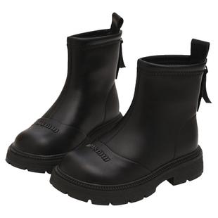 女童靴子加绒皮靴儿童二棉马丁靴2025秋冬新款保暖童鞋小女孩短靴