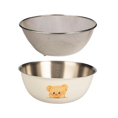 摩登主妇黄油小熊可爱实用沥水篮