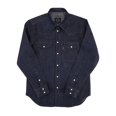 赤耳西部牛仔衬衫阿美咔叽长袖