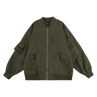 GOOZI MADE 美式飞行员夹克男春季男装男生冬季棒球服外套男款