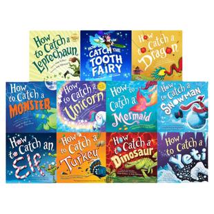 英文原版 科学小组出击 How to Catch a Turkey/Dinosaur/Unicorn 如何抓住美人鱼雪人精灵怪物独角兽牙仙子 儿童精装科普故事绘本