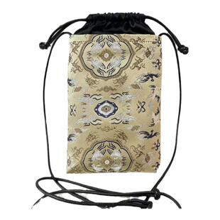 琴时明月 独宠高端真丝宋锦香云纱国风手机包 新中式斜挎包