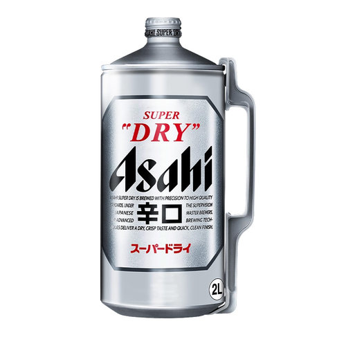 【HENRY刘宪华代言】Asahi朝日超爽生啤酒2L桶装日本原装进口黄啤