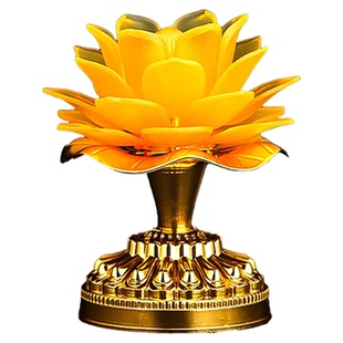 新款莲花灯2026供佛灯七彩家用led佛堂前观世音供灯荷花灯长明灯