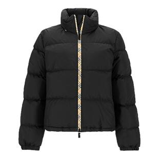 BURBERRY博柏利 女士立领格纹饰带鹅绒羽绒服外套 81102501