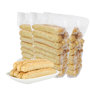 钟祥手工酥条500g*3袋包邮荆门特产广生庵咸味长酥饼传统糕点小吃