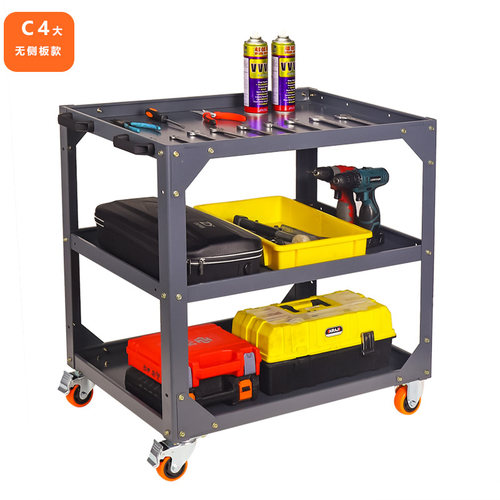 重型工具车汽修三层移动工作台加厚多功能物料周转车架维修零件i.
