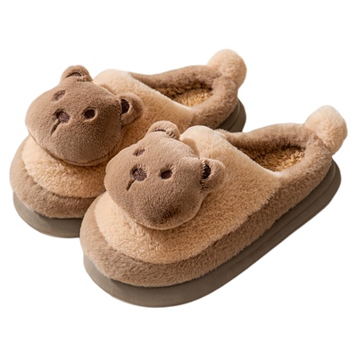 男士棉拖鞋居家室内防滑聚热保暖