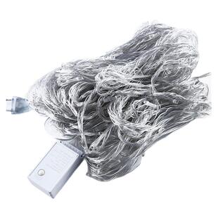 LED户外跑马瀑布流水灯串网红窗帘阳台背景装饰彩灯闪防水瀑布灯