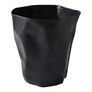 创意不规则褶皱垃圾桶北欧家用客厅卧室无盖个性塑料纸篓垃圾篓