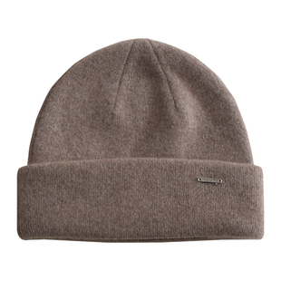 盈妹落雪时分丨100%山羊绒奶油色系帽子女款2025新款针织冷帽套头