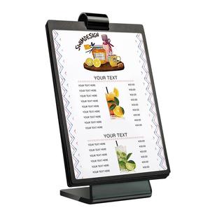 翻页台卡展示牌木制活页菜单牌a4亚克力台卡架餐厅桌面广告牌立牌台牌a5西餐咖啡厅酒吧菜单酒水价目表展示架