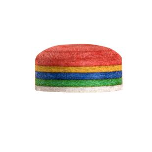 彩虹皮头黑科技台球杆头斯诺克皮头九球多层垫片黑8波茨黑八枪头