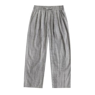 PLUS CRASH宽松百搭夏季莱赛尔亚麻休闲雅痞老钱风松弛感男装