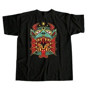 Wizard Vintage复古短袖T恤男女宽松重磅纯棉大码巫师女巫地下城