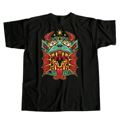 复古巫师地下城纯棉宽松短袖T恤