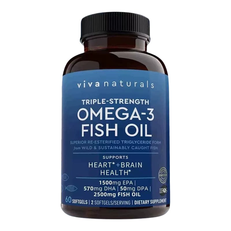 三倍强度Omega-3鱼油护心脑