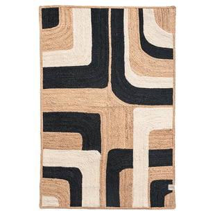 无胶原装进口黄麻地垫手工编织现代简约客厅地毯新中式书房茶几毯